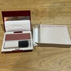 Avon Natural Radiance  Powder Blush .23 Oz Cashmere Rose Vintage 1988 New In Box